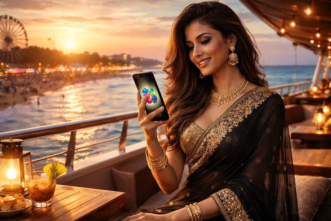 Woman smiling with a balanced lifestyle outdoors